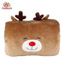 2016 new style deer shaped stuffed toy hand warmer pillow